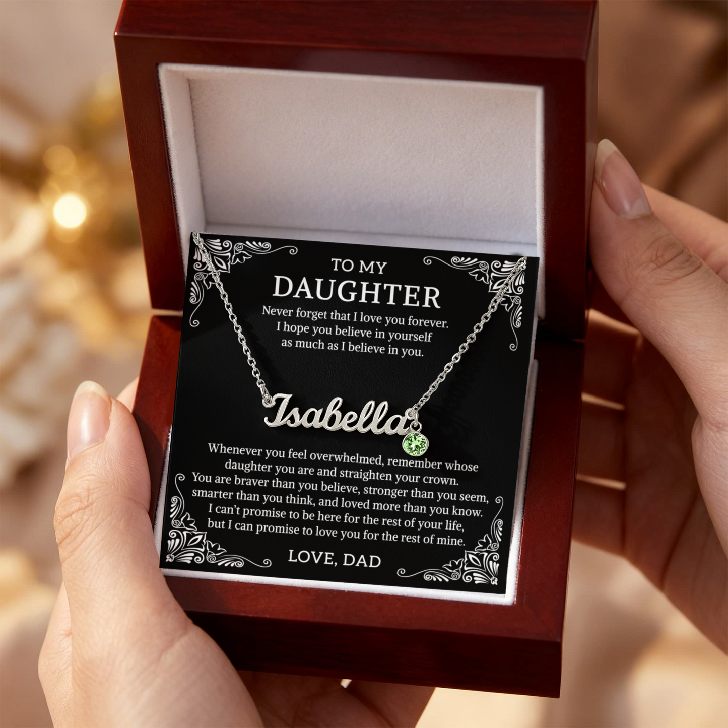 To my daughter