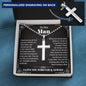 To My Man Personalized Cross Necklace, Gifts For Boyfriend From Girlfriend, Gifts For Husband From Wife, Valentine's Day Gift With Card Gift Luxury Box