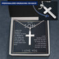 To My Son from Mom and Dad: Personalized Cross Necklace - The Perfect Birthday or Christmas Gift