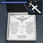 To My husband Necklace Personalized Ball Chain
