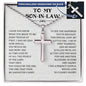 To My Son-in-law Cross Necklace, Wedding Gift for Son-in-law, Son-in-law Present from Mother-in-law, Sentimental Gift for Son-in-law