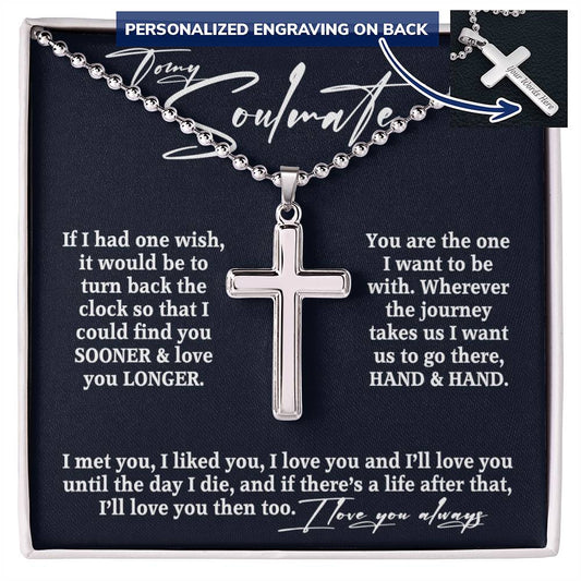 To My Man Personalized Necklace • A Perfect Gift for Him From Wife Girlfriend • Anniversary Wedding Valentine's Day Birthday Christmas