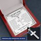 To My Son on Your Graduation I am so Proud of You Personalized Cross Necklace