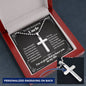 Personalized Cross Necklace for Uncle, Birthday Gifts for Uncle, Personalized Cross Necklace, Appreciation Necklace from Nephew or Niece