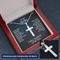 To My Son, Son Gifts, Birthday Gifts For Son, Cross Necklace, From Mom to Son, Christmas Birthday Gift for Him, Son Necklace Gift For Her Jewelry Message Card