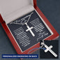 To My Incredible Son Personalized Cross Necklace , Birthday Graduation Christmas Jewelry