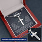 To My Man Personalized Cross Necklace, Gifts For Boyfriend From Girlfriend, Gifts For Husband From Wife