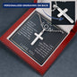 To My Son from Mom and Dad: Personalized Cross Necklace - The Perfect Birthday or Christmas Gift
