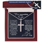 To My Incredible Son Personalized Cross Necklace , Birthday Graduation Christmas Jewelry