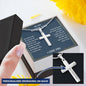 Cross Necklace for Men Christian Bible Verse Jewelry Birthday Graduation Fathers Day Valentine's Day Christmas Gifts for Men Son Husband Boyfriend Dad Friends