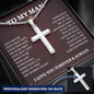 To My Man Cross Necklace