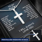 To My Son Cross Necklace I Will Always Love You