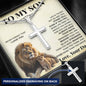 To My son Cross Necklace ....