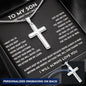 To My Son Necklace Card