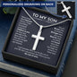 To My Son Personalized Cross Necklace