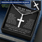 To My Son cross necklace