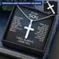 To My Son Cross Necklace I Will Always Love You