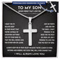 To My Son Necklace Card