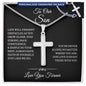To My Son Necklace From Mom and Dad, Son Gifts From Mom and Dad, Gift for Son from Parents, Mother and Son Necklace, To Our Son Personalized Cross Necklace, Birthday Gift For My Son, Christmas Gifts For Son