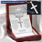 To My Husband Personalized Cross Necklace