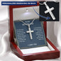 Cross Necklace for Men Christian Bible Verse Jewelry Birthday Graduation Fathers Day Valentine's Day Christmas Gifts for Men Son Husband Boyfriend Dad Friends