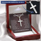 To My Man Cross Necklace