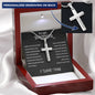 To My Brother Personalized Cross Necklace, Sentimental Gifts for Brother Birthday Gift For Brother from Sister Mens Necklaces Gold Silver Chain Christmas Gift for Brother