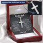 To My Son From Dad, Son Gifts From Dad, Father and Son Necklace, Birthday Gift For My Son Graduation Christmas Faith Cross Necklace Present