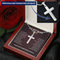 To My Man Cross Necklace