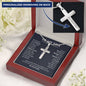 To My Son Personalized Cross Necklace