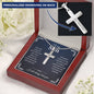 To My Son Cross Necklace Card