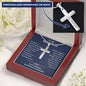 To Our Grandson Gift from Grandma and Grandpa, To Our Grandson Necklace, Personalized Cross Necklace