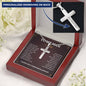 To My Man Cross Necklace