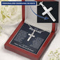 To My Boyfriend Personalized Cross Necklace, Gift For Boyfriend, Boyfriend Christmas Gift, Birthday Gift, Anniversary Gift For Him