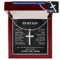 Cross Necklace for Son from Mom | Birthday Gifts for Son from Mom | To My Son Cross Necklace | Necklace Gift for Son from Mom