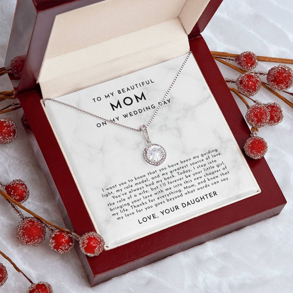 Mom From Daughter Gift, To My Mom On My Wedding Day Gift