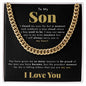 To My Son, Graduation Gift from Mom & Dad, Son Graduation, Necklace Gift for Son, Chain Necklace, Graduation Gifts Ideas for Son