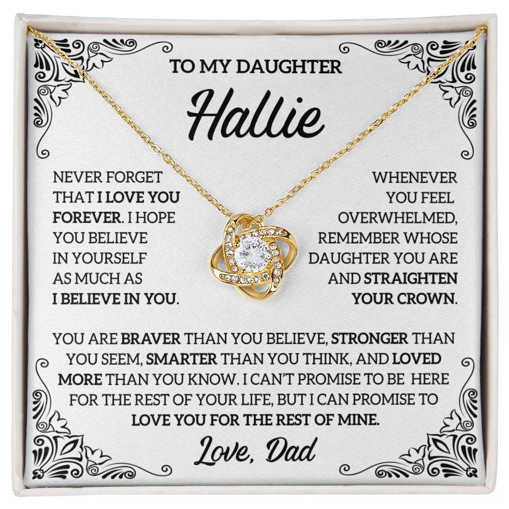 Hallie daughter dad