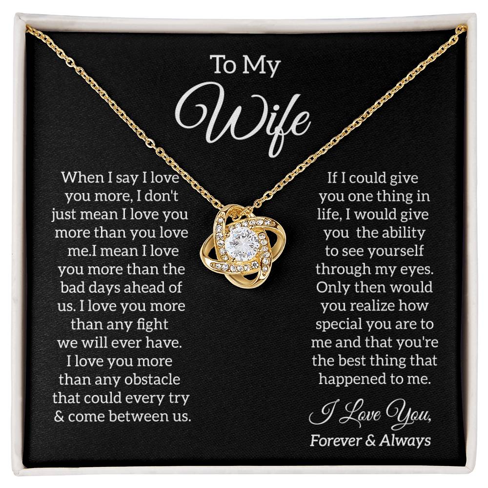 To My Wife Love Knot