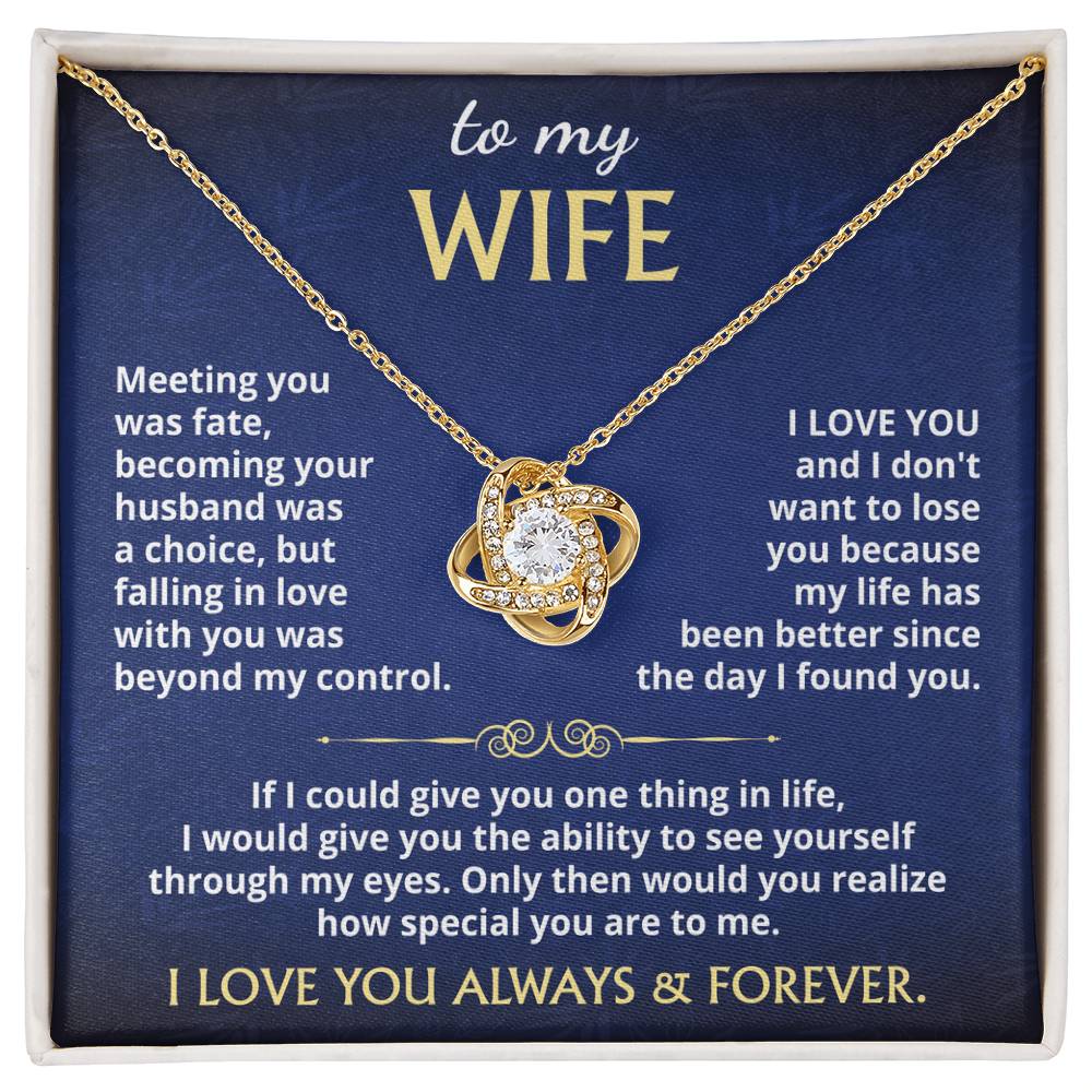 to my wife