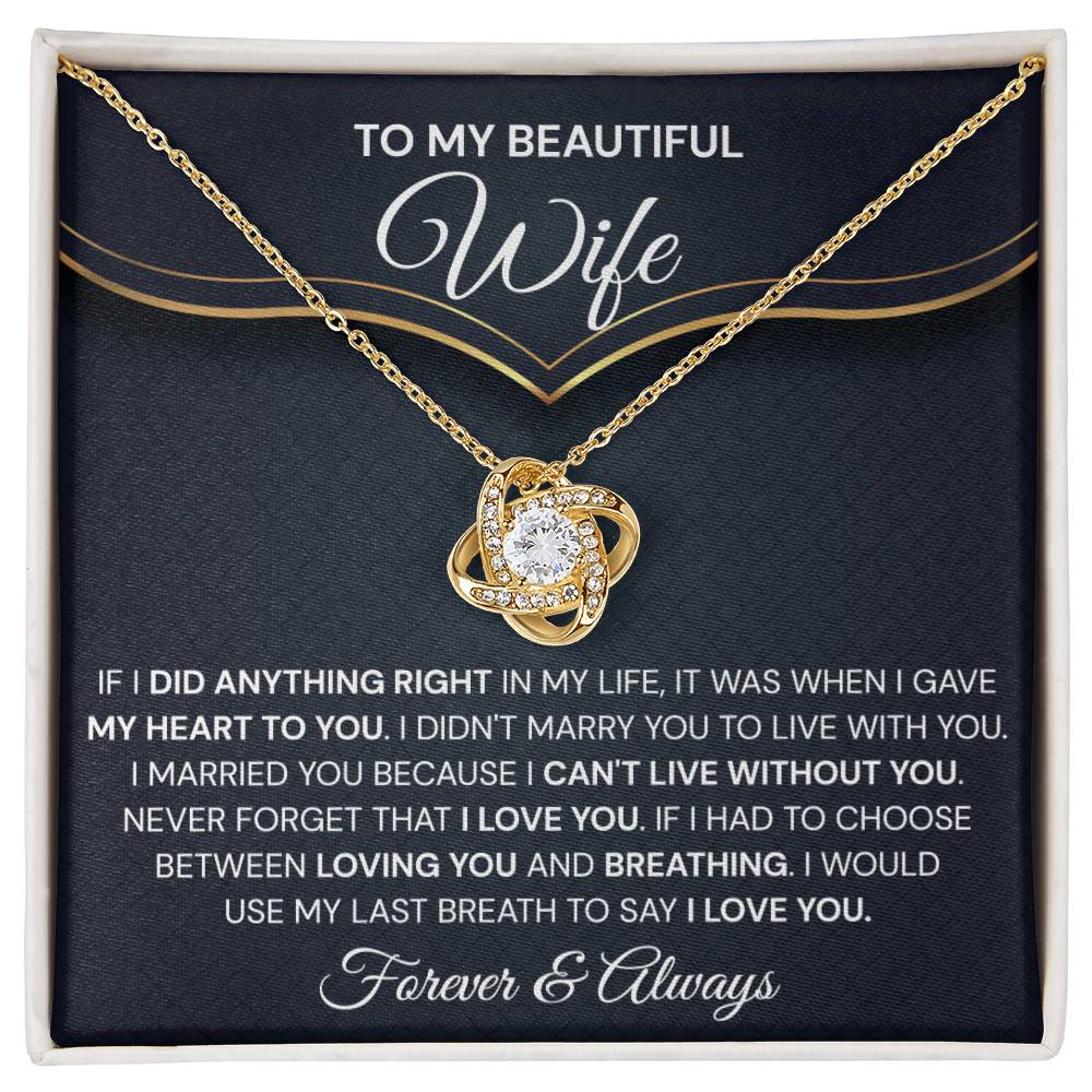 wife love knot vang