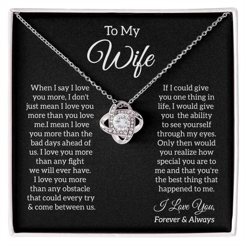 To My Wife Love Knot