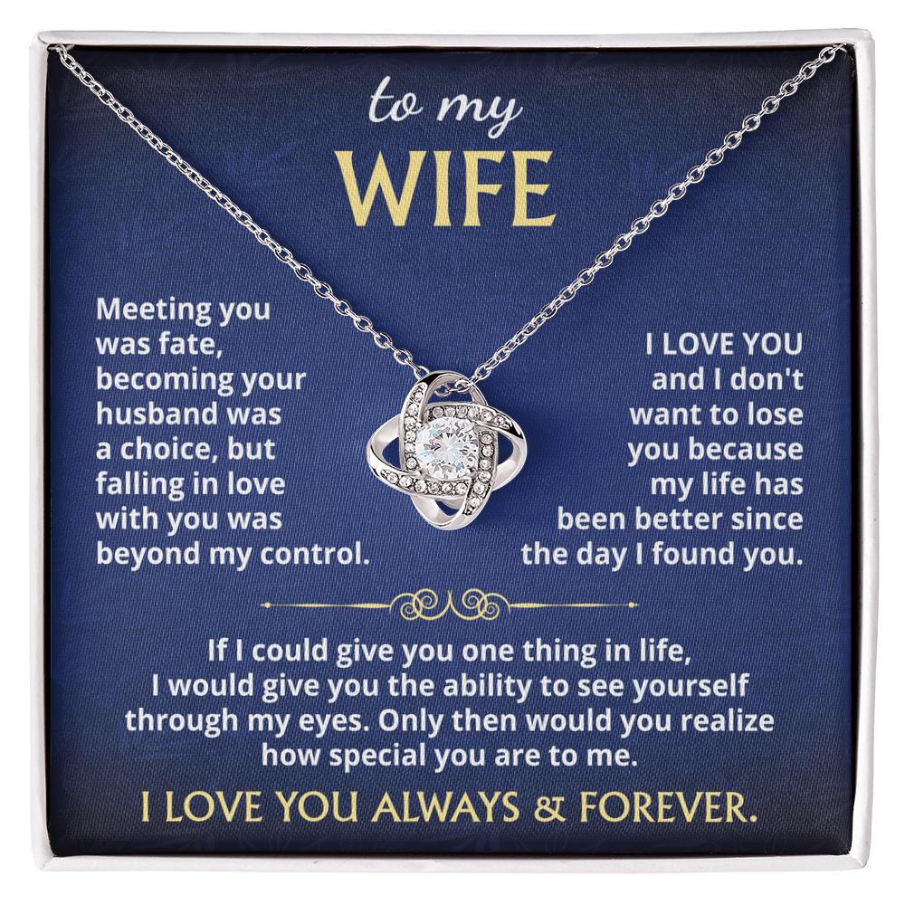 to my wife