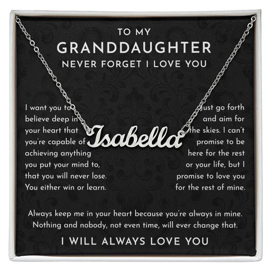 To My Granddaughter best