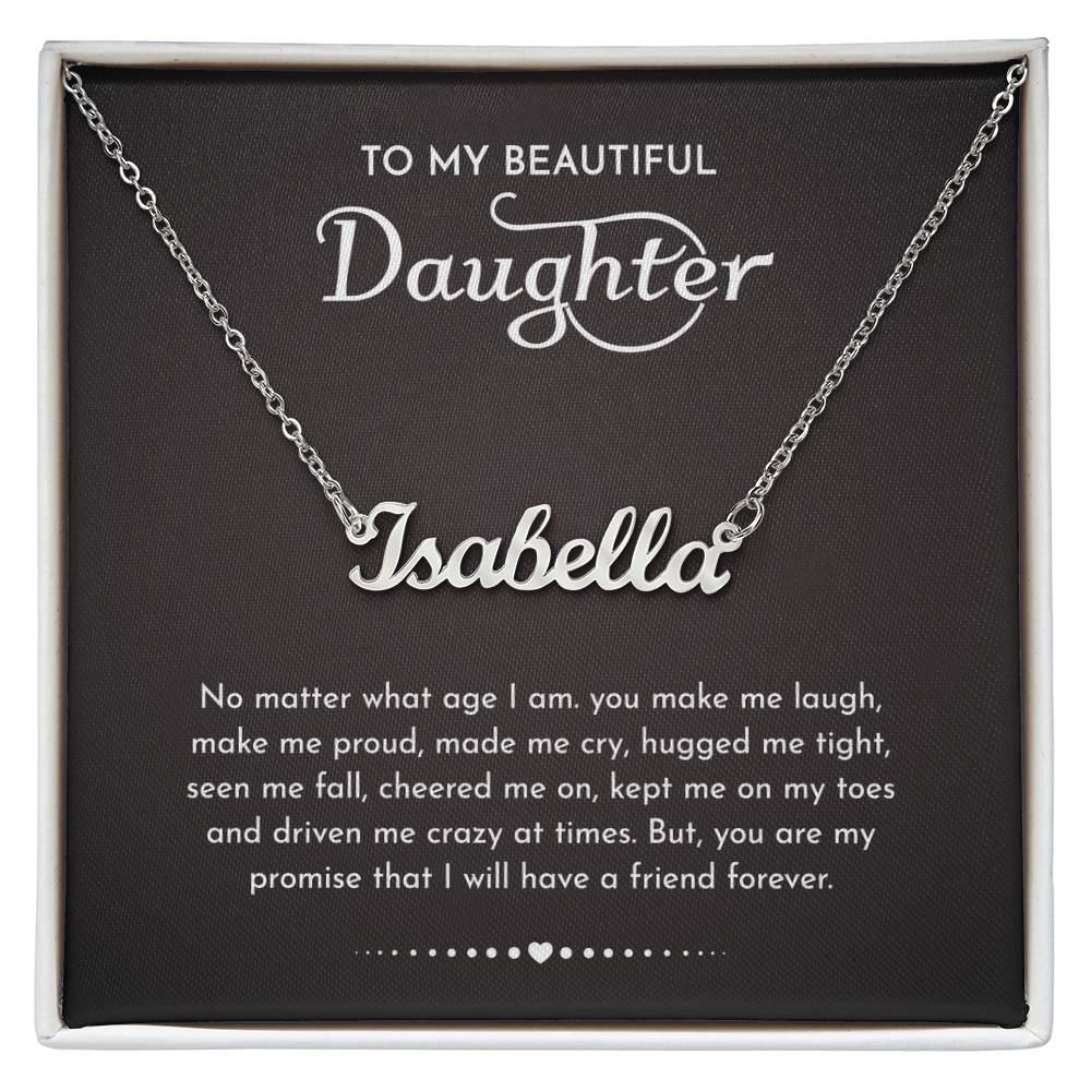 Daughter Gifts From Mom Dad To My Daughter Necklace Graduation Gifts Birthday Christmas Message Card LED Gift Box