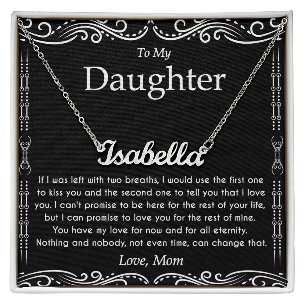 To My Daughter Necklace From Dad With Heartfelt Message & Elegant Box, Father Daughter Gifts from Dad, Birthday Gift for Daughter Adult, Father Daughter Necklace, Daddy Daughter Gifts For My Daughter