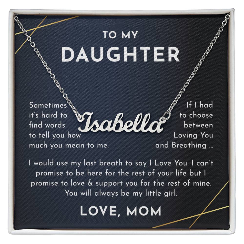 daughter mom name necklace