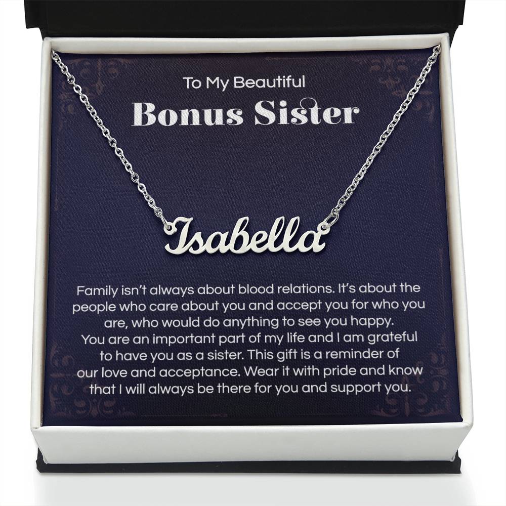 Sister Gifts, Sterling Silver Interlocking 2 Hearts Necklace for Sister in Law, Sister in Law Birthday Gift for Bonus Sister, Unbiological Sister Gifts, Christmas Jewelry