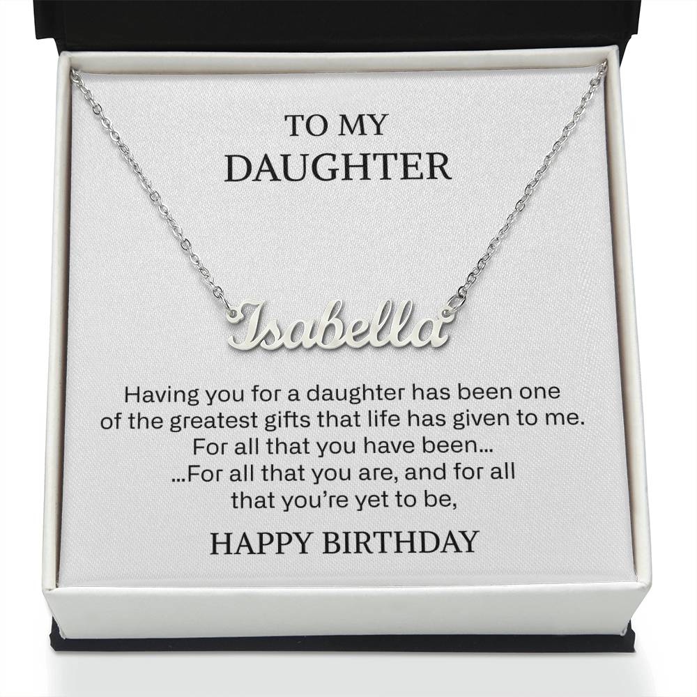 217 daugher name neckalce