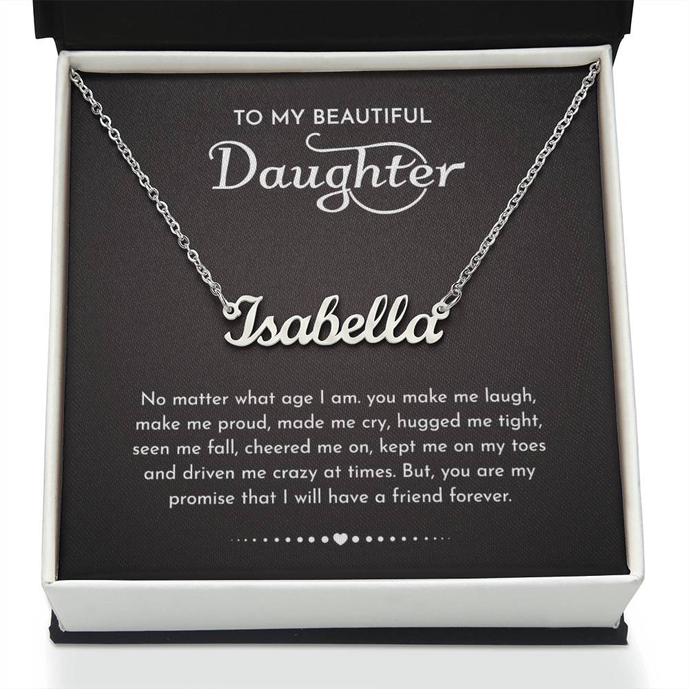 Daughter Gifts From Mom Dad To My Daughter Necklace Graduation Gifts Birthday Christmas Message Card LED Gift Box